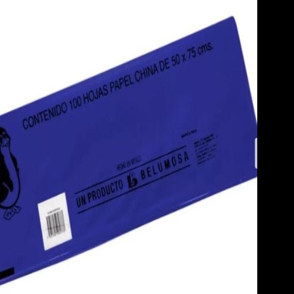 PAPEL CHINA 50X75 CM. AZUL VICTORIA PZA